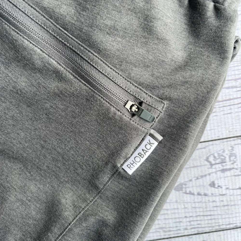 RHOBACK Mens Performance Joggers Gray Athletic Pants Large Golf Sporty Gorpcore